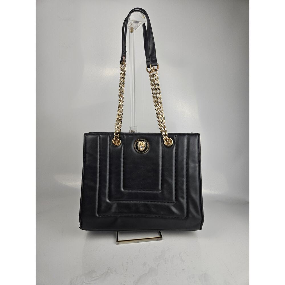 Aldo Loei Handbag Black‎ Buttery PU Leather Lionshead